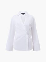 Isabelle Poplin Aysmmetric Shirt - Image 5