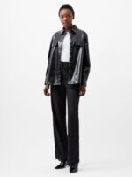 Emmet Vegan Leather Overshirt - Image 6